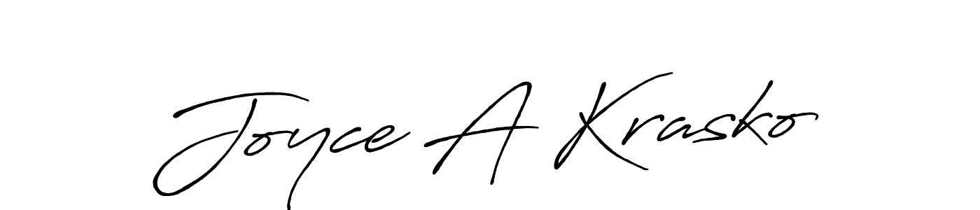 Design your own signature with our free online signature maker. With this signature software, you can create a handwritten (Antro_Vectra_Bolder) signature for name Joyce A Krasko. Joyce A Krasko signature style 7 images and pictures png