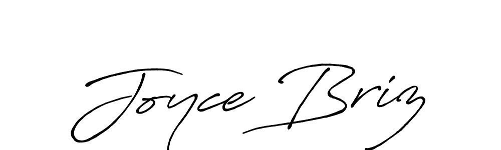 Use a signature maker to create a handwritten signature online. With this signature software, you can design (Antro_Vectra_Bolder) your own signature for name Joyce Briz. Joyce Briz signature style 7 images and pictures png