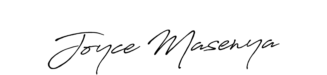 Make a beautiful signature design for name Joyce Masenya. With this signature (Antro_Vectra_Bolder) style, you can create a handwritten signature for free. Joyce Masenya signature style 7 images and pictures png