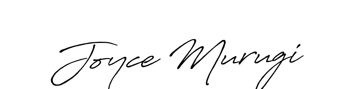 Make a beautiful signature design for name Joyce Murugi. With this signature (Antro_Vectra_Bolder) style, you can create a handwritten signature for free. Joyce Murugi signature style 7 images and pictures png