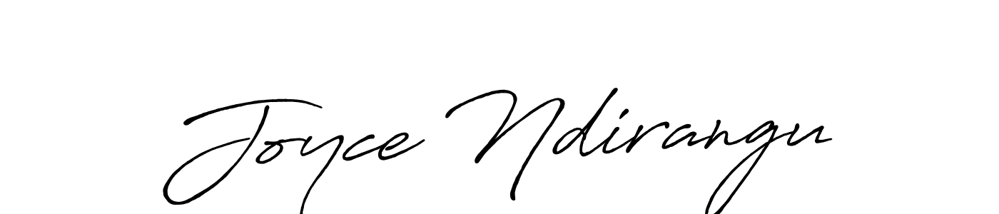 Make a beautiful signature design for name Joyce Ndirangu. With this signature (Antro_Vectra_Bolder) style, you can create a handwritten signature for free. Joyce Ndirangu signature style 7 images and pictures png