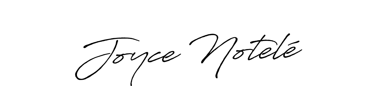 Joyce Notelé stylish signature style. Best Handwritten Sign (Antro_Vectra_Bolder) for my name. Handwritten Signature Collection Ideas for my name Joyce Notelé. Joyce Notelé signature style 7 images and pictures png