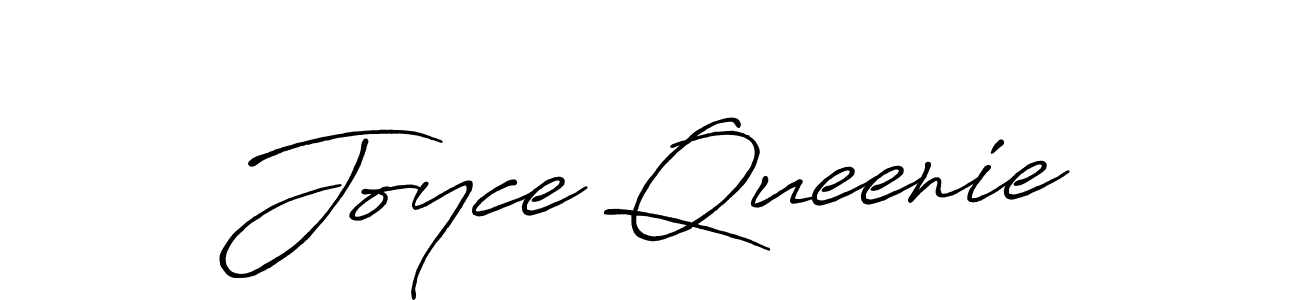 Joyce Queenie stylish signature style. Best Handwritten Sign (Antro_Vectra_Bolder) for my name. Handwritten Signature Collection Ideas for my name Joyce Queenie. Joyce Queenie signature style 7 images and pictures png