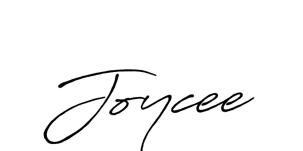 Use a signature maker to create a handwritten signature online. With this signature software, you can design (Antro_Vectra_Bolder) your own signature for name Joycee. Joycee signature style 7 images and pictures png