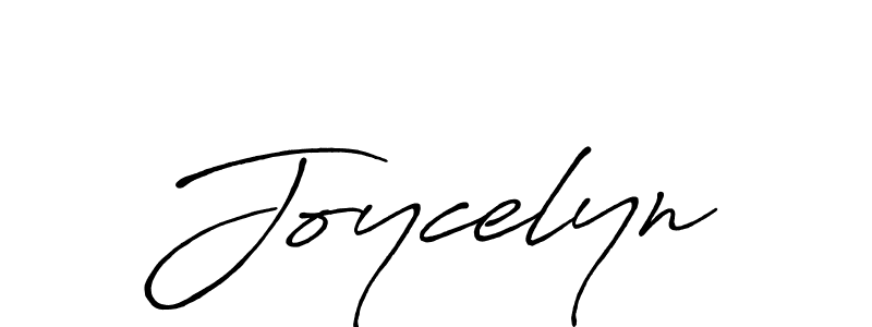 Joycelyn stylish signature style. Best Handwritten Sign (Antro_Vectra_Bolder) for my name. Handwritten Signature Collection Ideas for my name Joycelyn. Joycelyn signature style 7 images and pictures png