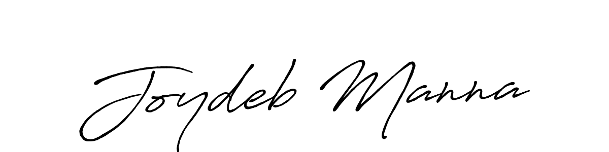 Make a beautiful signature design for name Joydeb Manna. With this signature (Antro_Vectra_Bolder) style, you can create a handwritten signature for free. Joydeb Manna signature style 7 images and pictures png
