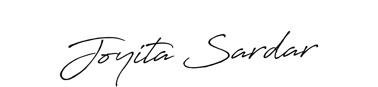 Create a beautiful signature design for name Joyita Sardar. With this signature (Antro_Vectra_Bolder) fonts, you can make a handwritten signature for free. Joyita Sardar signature style 7 images and pictures png