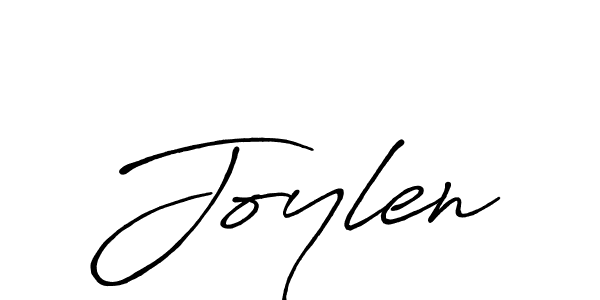 Make a beautiful signature design for name Joylen. With this signature (Antro_Vectra_Bolder) style, you can create a handwritten signature for free. Joylen signature style 7 images and pictures png