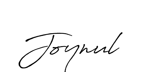 Design your own signature with our free online signature maker. With this signature software, you can create a handwritten (Antro_Vectra_Bolder) signature for name Joynul. Joynul signature style 7 images and pictures png