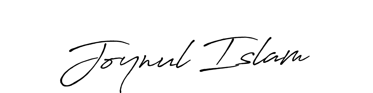 Design your own signature with our free online signature maker. With this signature software, you can create a handwritten (Antro_Vectra_Bolder) signature for name Joynul Islam. Joynul Islam signature style 7 images and pictures png