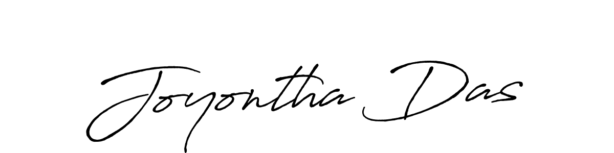 Create a beautiful signature design for name Joyontha Das. With this signature (Antro_Vectra_Bolder) fonts, you can make a handwritten signature for free. Joyontha Das signature style 7 images and pictures png