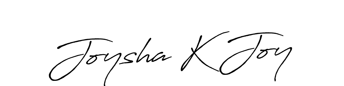 Make a beautiful signature design for name Joysha K Joy. With this signature (Antro_Vectra_Bolder) style, you can create a handwritten signature for free. Joysha K Joy signature style 7 images and pictures png