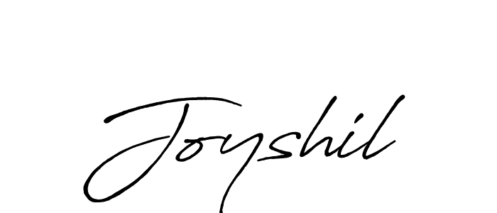 Create a beautiful signature design for name Joyshil. With this signature (Antro_Vectra_Bolder) fonts, you can make a handwritten signature for free. Joyshil signature style 7 images and pictures png