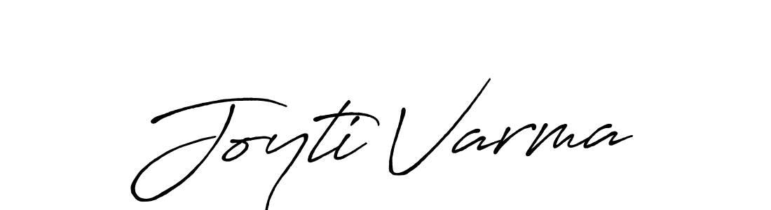 Use a signature maker to create a handwritten signature online. With this signature software, you can design (Antro_Vectra_Bolder) your own signature for name Joyti Varma. Joyti Varma signature style 7 images and pictures png