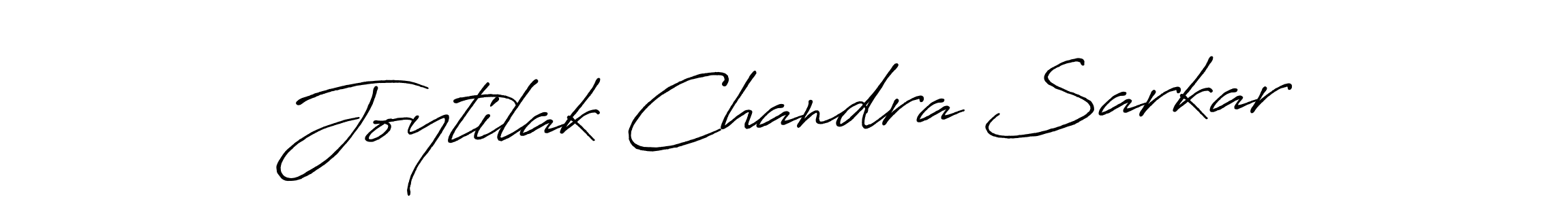 Make a beautiful signature design for name Joytilak Chandra Sarkar. With this signature (Antro_Vectra_Bolder) style, you can create a handwritten signature for free. Joytilak Chandra Sarkar signature style 7 images and pictures png