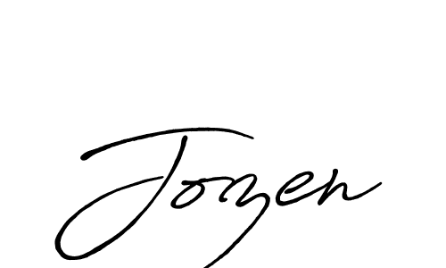 Make a beautiful signature design for name Jozen. With this signature (Antro_Vectra_Bolder) style, you can create a handwritten signature for free. Jozen signature style 7 images and pictures png