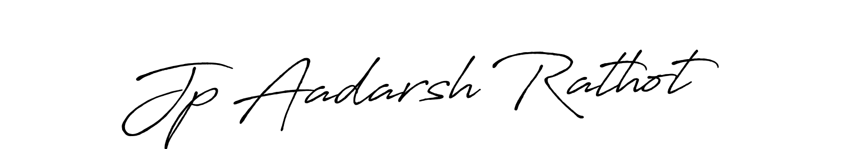 Design your own signature with our free online signature maker. With this signature software, you can create a handwritten (Antro_Vectra_Bolder) signature for name Jp Aadarsh Rathot. Jp Aadarsh Rathot signature style 7 images and pictures png