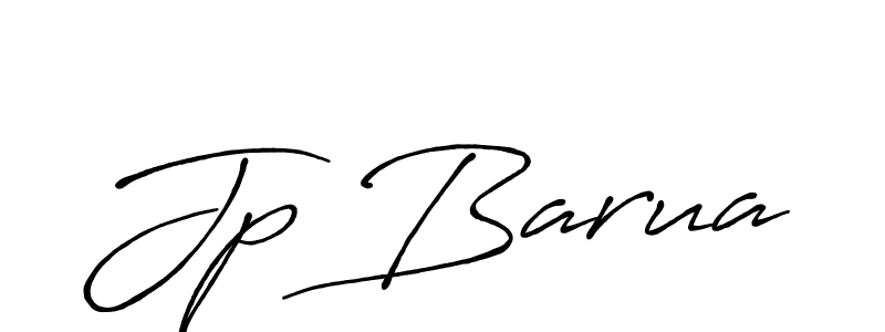 Design your own signature with our free online signature maker. With this signature software, you can create a handwritten (Antro_Vectra_Bolder) signature for name Jp Barua. Jp Barua signature style 7 images and pictures png