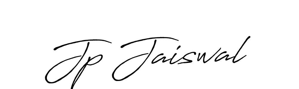 Also You can easily find your signature by using the search form. We will create Jp Jaiswal name handwritten signature images for you free of cost using Antro_Vectra_Bolder sign style. Jp Jaiswal signature style 7 images and pictures png