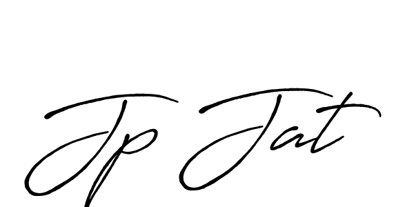 Design your own signature with our free online signature maker. With this signature software, you can create a handwritten (Antro_Vectra_Bolder) signature for name Jp Jat. Jp Jat signature style 7 images and pictures png