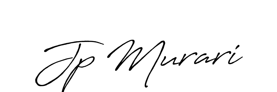 Also You can easily find your signature by using the search form. We will create Jp Murari name handwritten signature images for you free of cost using Antro_Vectra_Bolder sign style. Jp Murari signature style 7 images and pictures png