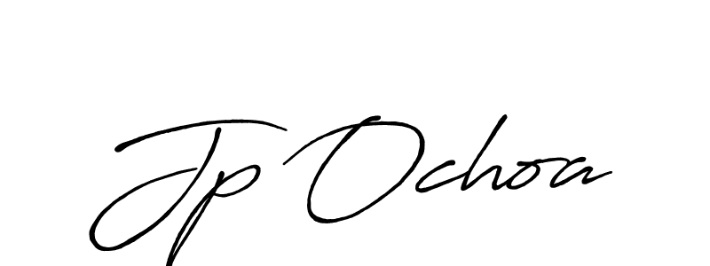 Design your own signature with our free online signature maker. With this signature software, you can create a handwritten (Antro_Vectra_Bolder) signature for name Jp Ochoa. Jp Ochoa signature style 7 images and pictures png