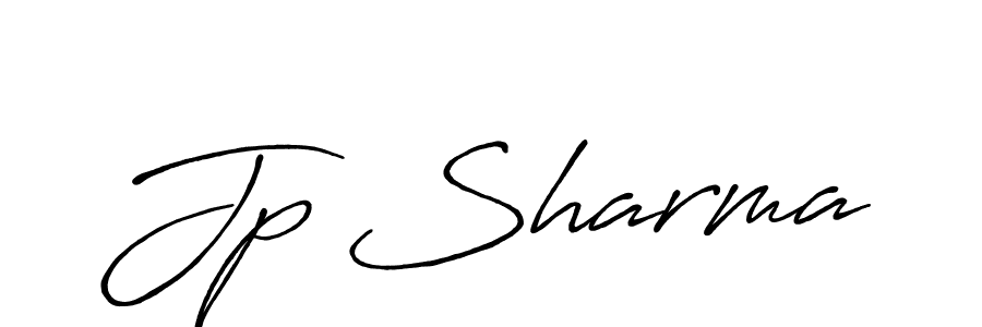 Jp Sharma stylish signature style. Best Handwritten Sign (Antro_Vectra_Bolder) for my name. Handwritten Signature Collection Ideas for my name Jp Sharma. Jp Sharma signature style 7 images and pictures png