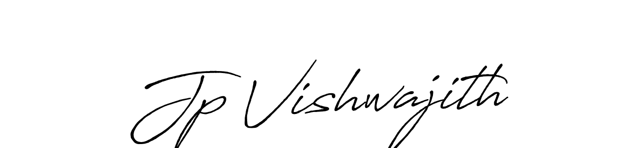 Design your own signature with our free online signature maker. With this signature software, you can create a handwritten (Antro_Vectra_Bolder) signature for name Jp Vishwajith. Jp Vishwajith signature style 7 images and pictures png