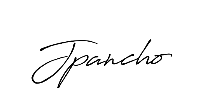 Similarly Antro_Vectra_Bolder is the best handwritten signature design. Signature creator online .You can use it as an online autograph creator for name Jpancho. Jpancho signature style 7 images and pictures png