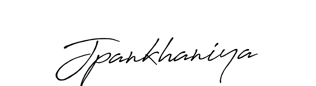 Create a beautiful signature design for name Jpankhaniya. With this signature (Antro_Vectra_Bolder) fonts, you can make a handwritten signature for free. Jpankhaniya signature style 7 images and pictures png