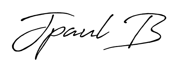Also You can easily find your signature by using the search form. We will create Jpaul B name handwritten signature images for you free of cost using Antro_Vectra_Bolder sign style. Jpaul B signature style 7 images and pictures png