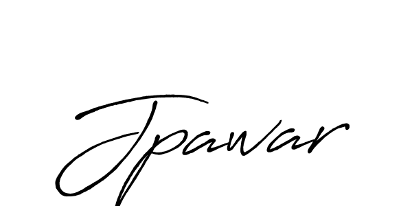 Jpawar stylish signature style. Best Handwritten Sign (Antro_Vectra_Bolder) for my name. Handwritten Signature Collection Ideas for my name Jpawar. Jpawar signature style 7 images and pictures png