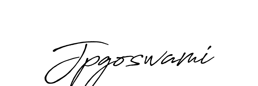 Make a beautiful signature design for name Jpgoswami. With this signature (Antro_Vectra_Bolder) style, you can create a handwritten signature for free. Jpgoswami signature style 7 images and pictures png