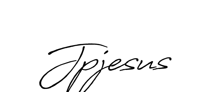 Design your own signature with our free online signature maker. With this signature software, you can create a handwritten (Antro_Vectra_Bolder) signature for name Jpjesus. Jpjesus signature style 7 images and pictures png
