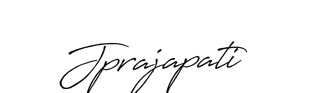 Make a beautiful signature design for name Jprajapati. With this signature (Antro_Vectra_Bolder) style, you can create a handwritten signature for free. Jprajapati signature style 7 images and pictures png