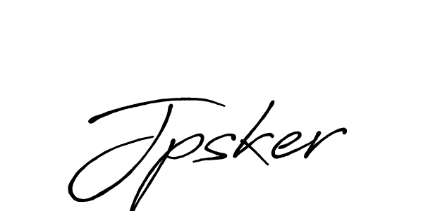 Use a signature maker to create a handwritten signature online. With this signature software, you can design (Antro_Vectra_Bolder) your own signature for name Jpsker. Jpsker signature style 7 images and pictures png