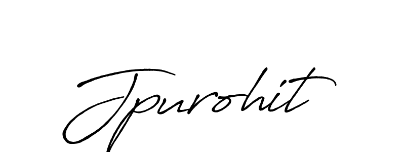 How to make Jpurohit signature? Antro_Vectra_Bolder is a professional autograph style. Create handwritten signature for Jpurohit name. Jpurohit signature style 7 images and pictures png