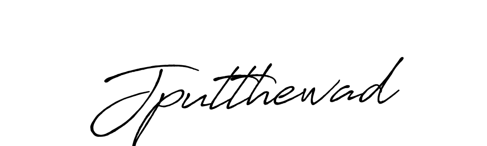 Use a signature maker to create a handwritten signature online. With this signature software, you can design (Antro_Vectra_Bolder) your own signature for name Jputthewad. Jputthewad signature style 7 images and pictures png