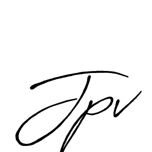 How to make Jpv signature? Antro_Vectra_Bolder is a professional autograph style. Create handwritten signature for Jpv name. Jpv signature style 7 images and pictures png