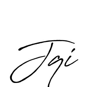 How to make Jqi signature? Antro_Vectra_Bolder is a professional autograph style. Create handwritten signature for Jqi name. Jqi signature style 7 images and pictures png
