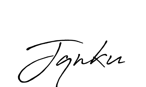 Make a beautiful signature design for name Jqnku. With this signature (Antro_Vectra_Bolder) style, you can create a handwritten signature for free. Jqnku signature style 7 images and pictures png