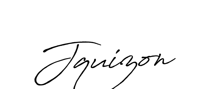 Design your own signature with our free online signature maker. With this signature software, you can create a handwritten (Antro_Vectra_Bolder) signature for name Jquizon. Jquizon signature style 7 images and pictures png