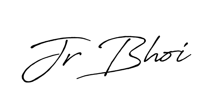 Make a beautiful signature design for name Jr Bhoi. With this signature (Antro_Vectra_Bolder) style, you can create a handwritten signature for free. Jr Bhoi signature style 7 images and pictures png