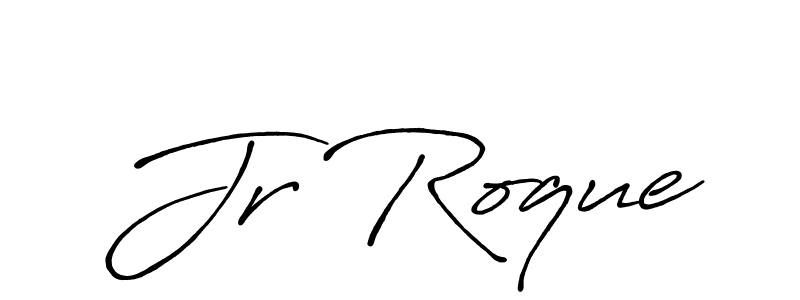 Also You can easily find your signature by using the search form. We will create Jr Roque name handwritten signature images for you free of cost using Antro_Vectra_Bolder sign style. Jr Roque signature style 7 images and pictures png