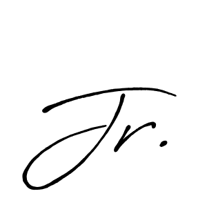 Jr. stylish signature style. Best Handwritten Sign (Antro_Vectra_Bolder) for my name. Handwritten Signature Collection Ideas for my name Jr.. Jr. signature style 7 images and pictures png