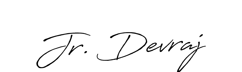 It looks lik you need a new signature style for name Jr. Devraj. Design unique handwritten (Antro_Vectra_Bolder) signature with our free signature maker in just a few clicks. Jr. Devraj signature style 7 images and pictures png