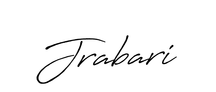 How to make Jrabari name signature. Use Antro_Vectra_Bolder style for creating short signs online. This is the latest handwritten sign. Jrabari signature style 7 images and pictures png