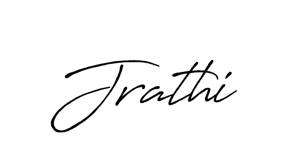 Use a signature maker to create a handwritten signature online. With this signature software, you can design (Antro_Vectra_Bolder) your own signature for name Jrathi. Jrathi signature style 7 images and pictures png