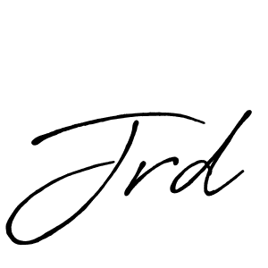 Design your own signature with our free online signature maker. With this signature software, you can create a handwritten (Antro_Vectra_Bolder) signature for name Jrd. Jrd signature style 7 images and pictures png