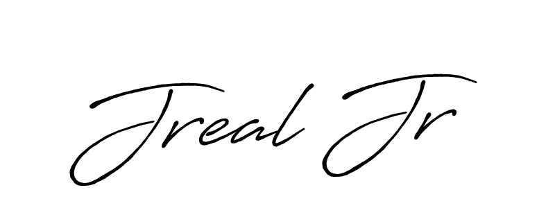 Use a signature maker to create a handwritten signature online. With this signature software, you can design (Antro_Vectra_Bolder) your own signature for name Jreal Jr. Jreal Jr signature style 7 images and pictures png